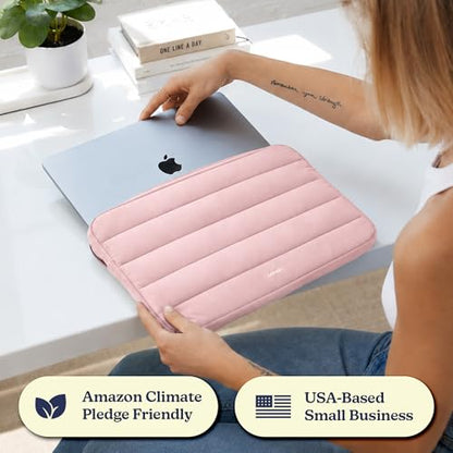 Vandel The Original Puffy Laptop Sleeve Case, 13-14 inch Laptop Sleeve Bag | Compatible with MacBook Air/Pro 13/Pro 14/iPad Pro 12.9, HP Dell ASUS Computer Case Bag Cover, Stylish Aesthetic Design - color: h. Pink, size: 13-14 Inch