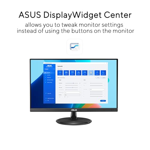 ASUS VP229Q 21.5” Monitor, 1080P Full HD, 75Hz, IPS, FreeSync/Adaptive-Sync, Eye Care, HDMI DisplayPort VGA, Frameless, VESA Wall Mountable Black - style: 22" DP