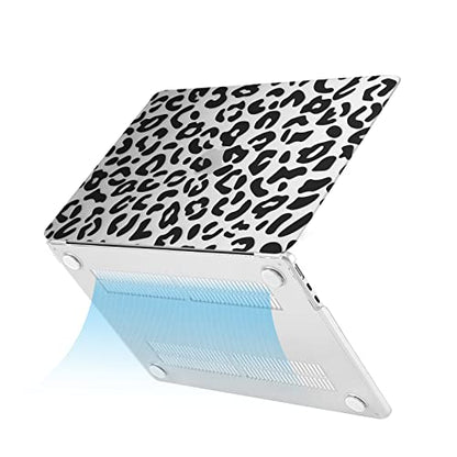 MOSISO Compatible with MacBook Air 13 inch Case M5 2026 M4 2025 M3 M2 2024-2022 A3449 A3240 A3113 A2681, 3 in 1 Leopard Grain Hard Case&Keyboard Cover&ScreenFilm for MacBook Air 13.6 Case, Transparent - color: Transparent