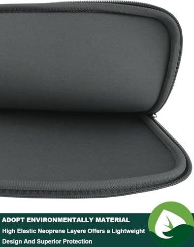 Laptop Sleeve Case 14 Inch, Resistant Neoprene Laptop Cover/Notebook Computer Pocket Case/Tablet Briefcase Carrying Bag for 14 inch HP, Lenovo, Asus Notebook, Ultrabook, Grey - color: Grey, size: 14 inch