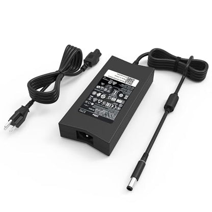BULL-TECH Replacement for Dell 130W 7.4mm Tip AC Adapter Charger PA-4E LA130PM121 DA130PE1-00 JU012 CM161 Inspiron 15 7000 7559 G3 G5 Charger d6000 Docking Station Laptop Power Cord - size: 130W