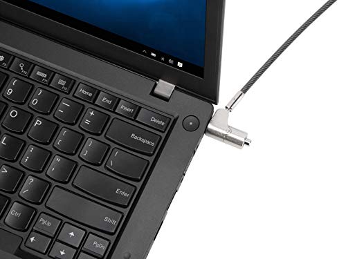 Targus DEFCON 3-in-1 Lock, Keyed Cable Retail Lock for Laptop Computer and Desktop Security Cable (ASP85GL) - size: 3-in-1 Lock, style: Keyed Cable