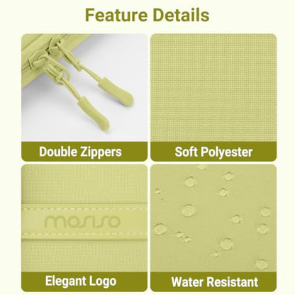 MOSISO Laptop Sleeve Compatible with MacBook Neo 13/Air 13.3 13.6/Pro 13 | 360 Degree Protective Portable Water Resistant Laptop Carrying Case Computer Bag with Vertical Pocket&Small Case, Citrus - color: Citrus, size: 13 inch