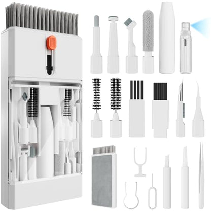 Laptop Cleaning Kit Keyboard Cleaner Brush, 22-in-1 Laptop Cleaner Tool | Multi-Function, for MacBook, Phone, Headphone, Earbuds, Camera Lens and Other Electronic Device, All-in-one with Upgrade