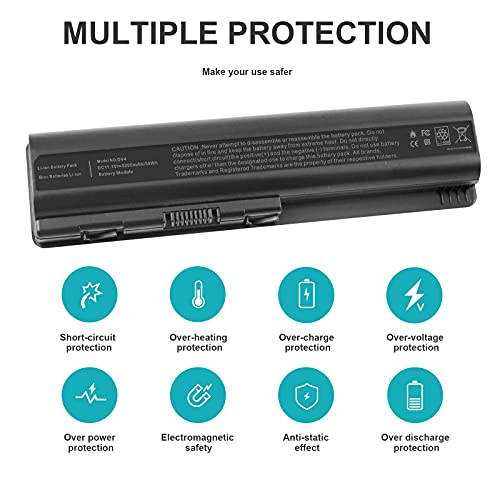 58Wh Laptop Battery for HP DV4 DV5 DV6 G50 G60 G60T-200 CTO G61 G70 HDX X16 HDX X16T Premium HDX16 HSTNN-LB72 HSTNN-LB73 HSTNN-UB72 HSTNN-CB73 HSTNN-DB72 HSTNN-DB73 HSTNN-IB72 HSTNN-IB73 dm1-2000 - size: 8.07*2.05*0.83inch DV4