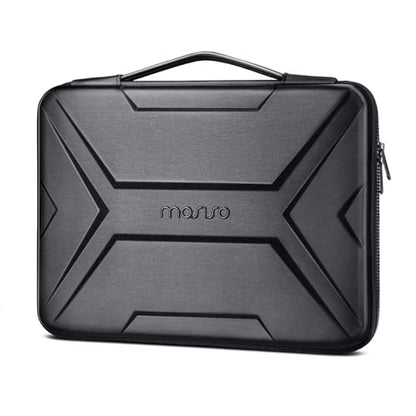 MOSISO Laptop Case 15.6 inch, 15-16 inch Laptop Sleeve, Black | Compatible with MacBook Pro 16 / Air 15,HP Acer Dell Lenovo ASUS,Artistic Geometric EVA Carrying Case Hard Shell with Handle - color: Black, size: 15.6 inch