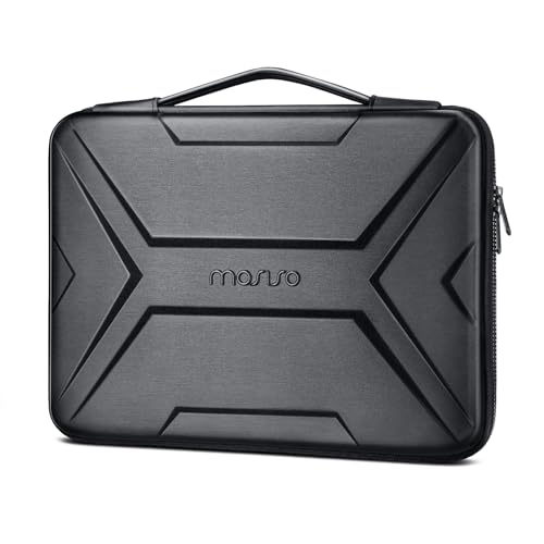 MOSISO Laptop Case 14 inch, 14 inch Laptop Sleeve, Black | Compatible with HP Lenovo Dell ASUS Acer,HP Stream, Dell Latitude,Artistic Geometric EVA Carrying Case Hard Shell with Handle - color: Black, size: 14 inch