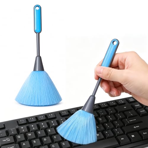 Keyboard Cleaning Brush Computer Cleaning Brush Portable Small Dust Brush for Keyboard Laptop Desk Electronics - color: Sky Blue