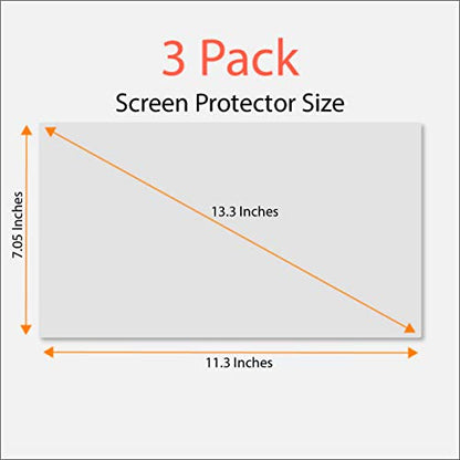 Anti Blue Light Screen Protector (3 Pack) for 13.3 Inches Laptop. Filter out Blue Light that relieve computer eye strain and help you sleep better