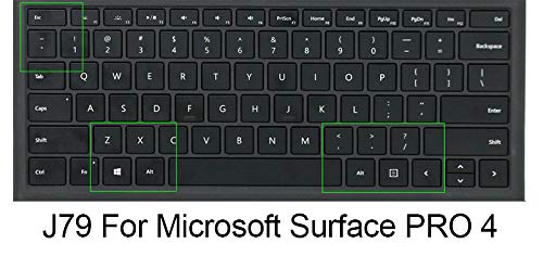 HRH English Silicone Keyboard Cover Skin for Microsoft Surface Pro | With Surface Pro 4, Pro 5 2017, Pro 6 2018, Pro 7 2019,12.3-inch Surface Pro 6,Dustproof,Soft-Touch,Ultra Thin,Ethnic Pattern - color: Ethnic pattern