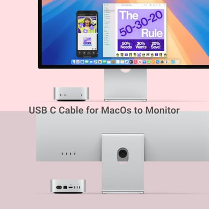 Ubluker USB C to USB C Cable 40Gbps 6.6 FT, 240W 100W 60W USB4 Cable 24PIN with Thunderbolt 4 Emarker 48V 5A PD 3.1 Video Audio Data Charger for iPhone17 16 15 Galaxy S26 25 Display PC MacBook - size: 6.6 feet