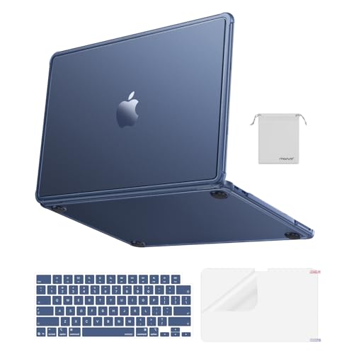 MOSISO Compatible with MacBook Neo Case 13 inch 2026 A3404 A21 Pro Chip | 4 in 1 Kit Precision Fit Matte Finish Hard Shell Case with Reinforced Corners, Anti-Crack Cover, Indigo - color: Indigo