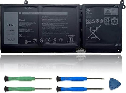 G91J0 Laptop Battery Replacement for Dell inspiron 3510 3515 3511 5515 5510/5518 5410(2-in-1)/5418 vostro 5410 5510 Latitude 3320 Series 0FH3K2 FH3K2 TN70C 0WV3K8 41Wh 3467mAh - size: 9.39*3.47*0.25 inch G91J0