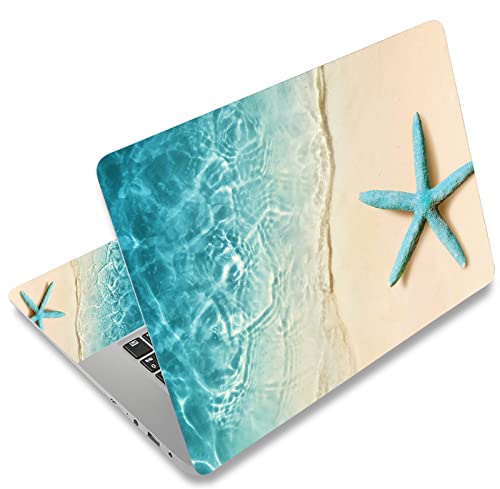 Laptop Skin Sticker Decal 15-15.6 Inches, Universal Reusable Vinyl Sticker for 12.1 13 13.3 14 15.4 Inches Netbook/Notebook PC, Waterproof & Scratch-Resistant (Starfish) - color: Starfish