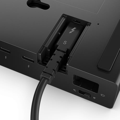 Lenovo ThinkPad Thunderbolt 5 Smart Dock 7500, 120Gbps Data Transfer, 180W Power Delivery, Multiple Display Support, 2.5Gbps Ethernet, Black