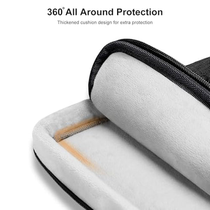 MOSISO 12.9 inch Tablet Sleeve Case for iPad Pro 13 M4 & iPad Air 13 M3 M2, iPad Pro 12.9 M2 M1 6/5th with Magic Keyboard&Smart Keyboard Folio, Side Open Carrying Bag with 4 Zipper Pockets, Black - color: Black, size: 12.9 inch