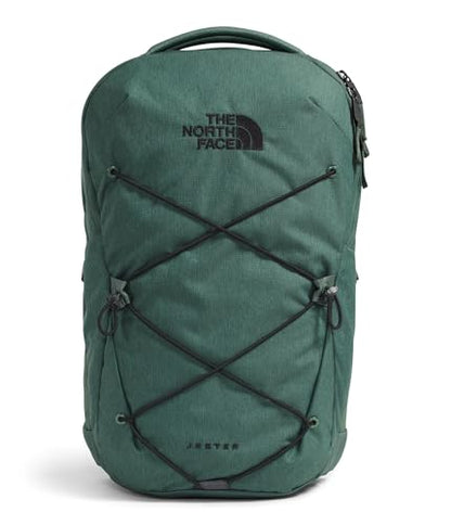 The North Face Jester Everyday Laptop Backpack, Duck Grn Dk Hth/Blk, OSFA | Commuter Daypack, Water Repellent, Laptop Sleeve - color: Duck Green Dark Heather/Tnf Black