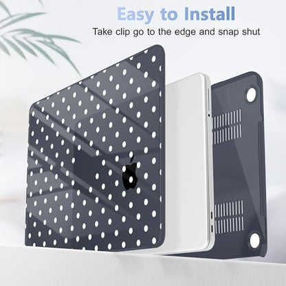 Tuiklol for 2026 MacBook Neo 13 Inch A18 Pro Chip Case, (Model A3404) Anti-Scratch Anti-Drop Slim Hard PC Shell Case with Shockproof Protective MacBook Neo Laptop Cover, Spot-White - color: Spot-White