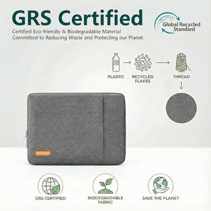 Bagasin 13.3 14 Inch Laptop Sleeve Case for MacBook Pro 14 | Compatible with MacBook Pro 14 M1-M5 2026, Fits HP Dell ASUS Lenovo 13.3-14 inch notebooks - color: Grey, size: 13.3-14
