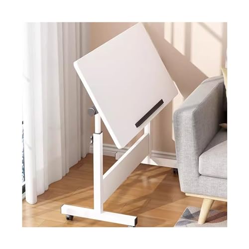 Mobile Table Movable Bedside Folding Table Lifting and Lowering Computer Learning Desk Simple and Adjustable Tilting Sofa Side