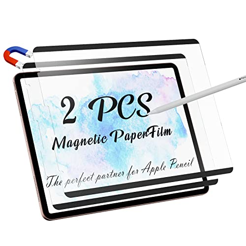 Peslv 2 Pack Magnetic Screen Protector for iPad Air 5th 4th & iPad Pro 11"(2018-2022) Feel Like Writing Drawing On Paper, Removable Matte Anti Glare - size: iPad Pro 11(2018-2022)/ Air 4/ Air 5