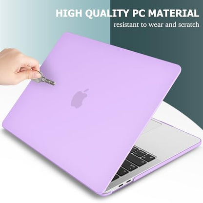 May Chen for MacBook Pro 16 Inch 2019 Release Model:A2141, Hard Shell Case Cover Screen Protector & Keyboard Cover for MacBook Pro 16 Retina with Touch ID & Touch Bar - Purple - color: Purple