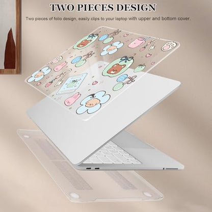for MacBook Neo 13 inch Case 2026 Release A3404 Cover, Ultra-Thin Printed Pattern Plastic Hard Shell Case Protective Case for MacBook Neo 13 with Apple A18 Pro Chip, Cute Little Bear - color: Cute Little Bear