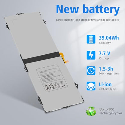 EB-BW720ABE Battery for Samsung ChromeBook Plus V2 XE520QAB XE521QAB Chromebook 4 4+ XE310XBA XE350XBA Galaxy Book 12 SM-W720 SM-W723 SM-W727V W728 W723Q W727V W720N BA43-00390A EB-BW720ABA AA-PBMN2HO - size: 9.57*3.66*0.18inch