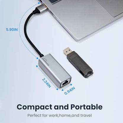 USB A to ethernet Adapter，USB 3.0 Gigabit to ethernet Adapter Compatibility 100/1000MBPS,Compatible with Windows, Mac OS, Linux, PC, Laptops, and More - style: USBA TO RJ45