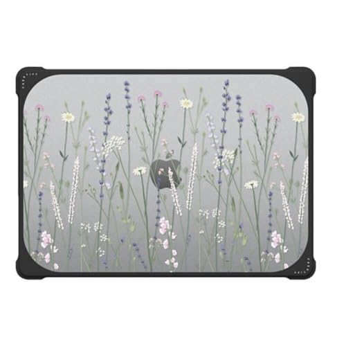 CASETiFY Bounce MacBook Air 15" (M2 - M5) Case [Enhanced Protective Corner Design/Ventilation Cutouts/Anti-Slip Grip] - Gigi Garden Florals - MacBook - Clear Black - color: Gigi Garden Florals - MacBook