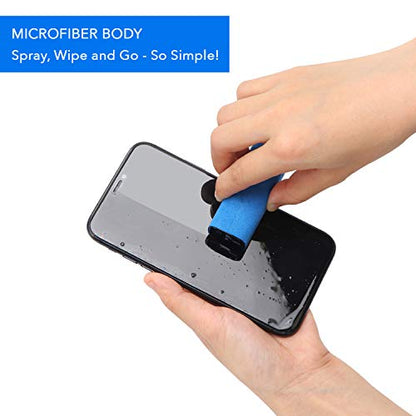 ProofTech Screen Cleaner | Unibody All-in-One Spray and Microfiber Wipe Cloth for All Electronic Devices Computers TVs Phones Tablets | Streak Free, Alcohol Free, Ammonia Free, Odor Free