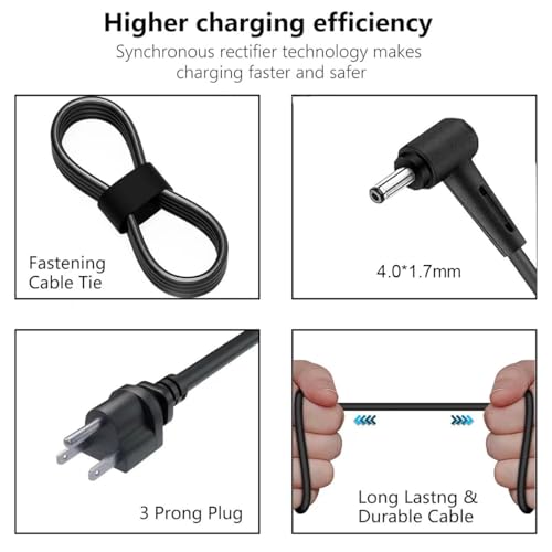 45W 20V 2.25A AC Adapter Charger Fit for Lenovo ADL45WCC PA-1450-55LL ADP-45DW B GX20L23044 Model Ideapad Series Laptop Power Supply Cord