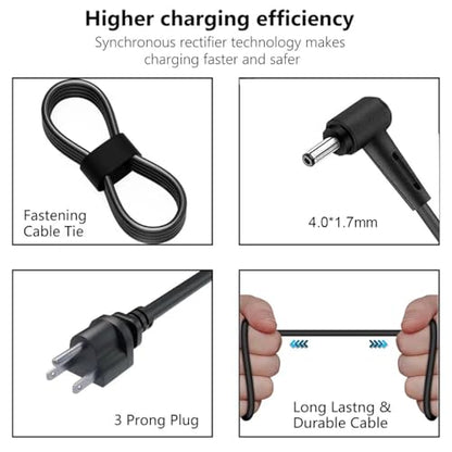 45W 20V 2.25A AC Adapter Charger Fit for Lenovo ADL45WCC PA-1450-55LL ADP-45DW B GX20L23044 Model Ideapad Series Laptop Power Supply Cord