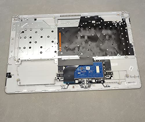 Replacement Laptop Upper Case Palmrest Backlit ODD Keyboard Touchpad Assembly Part for HP HP 17 by 17 CA L92787-001 Silver