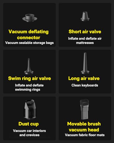 HOTO Handheld Vacuum Cleaner Cordless, Mini Vacuum Cleaner, 15000Pa | Small Vacuum Compressed Electric Air Duster for Dorm Room, Apartment, Desk, PC Setup, Keyboard, Coffee Station Grounds