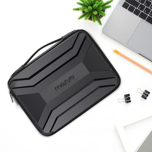 MOSISO 13-14 inch Laptop Hard Case, Waterproof Shockproof Laptop Sleeve Compatible with MacBook Neo 13/Air 13.3 13.6/Pro 13/14,HP Dell ASUS Lenovo,Symmetrical Trapezoid EVA Laptop Sleeve,Black - color: Black, size: 13.3 inch