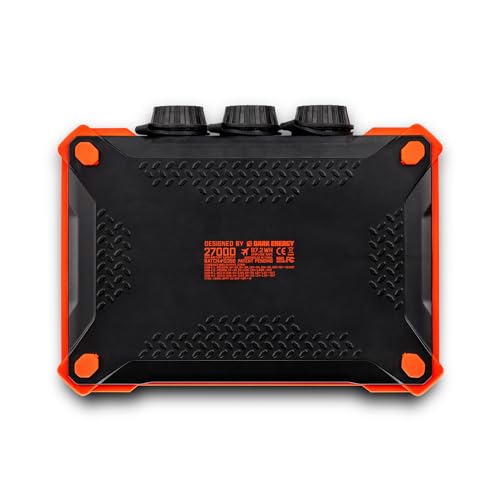 Dark Energy Poseidon XL Indestructible Portable Charger | 27,000 mAh High Capacity Power Bank | Fast Charging USB-C and USB-A Ports, IP68 Waterproof, Made for Outdoor Adventures Off The Grid