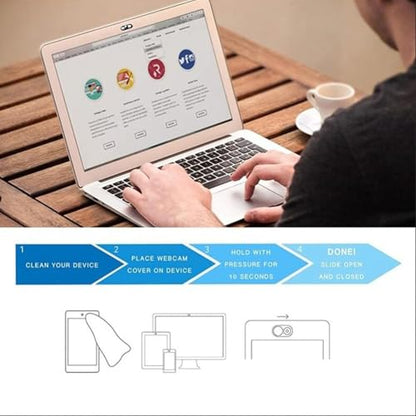 3 Pack Laptop Web Camera Cover Ultra Thin (0.027in) Webcam Cover Slide Turtle Printed for Laptop,Desktop,PC,Macboook,iMac,Computer,Smartphone
