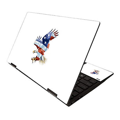 MightySkins Skin for HP Envy x360 13" (2020) - American Eagle | Protective, Durable, and Unique Vinyl Decal wrap Cover | Easy to Apply, Remove, and Change Styles | Made in The USA - color: American Eagle