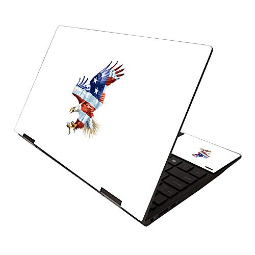 MightySkins Skin for HP Envy x360 13" (2020) - American Eagle | Protective, Durable, and Unique Vinyl Decal wrap Cover | Easy to Apply, Remove, and Change Styles | Made in The USA - color: American Eagle