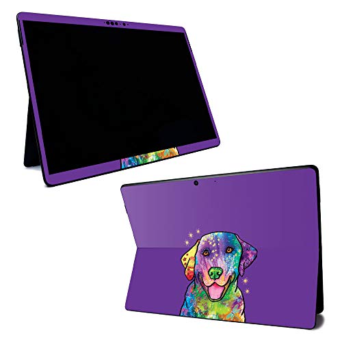 MightySkins Skin for Microsoft Surface Pro X - Golden Retriever Rainbow | Protective, Durable, and Unique Vinyl Decal Wrap Cover | Easy to Apply, Remove, and Change Styles | Made In The USA - color: Golden Retriever Rainbow