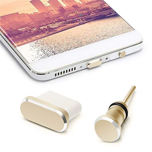 4 Pack Anti-dust Plug Set Compatible with Type C Charging Port and Earphone Jack, Anti Dust Pluggy Caps for USB C Devices As Samsung Galaxy Note 8 Plus 9 S9 S9+ S10 S10+ HTC 10 U11 U11+ OnePlus 5 5T