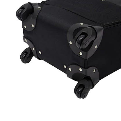 Wrangler 17" Underseat Spinner Carry-On Luggage, Black - color: Black