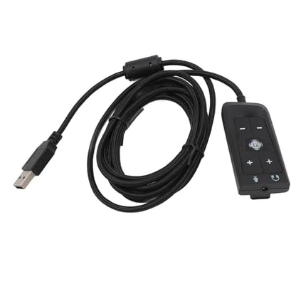 USB to 3.5mm Jack Audio Sound Card Adapter with Headphone and Microphone Jack for Cloud II PC,Laptop,Linux,Desktops, and More Device
