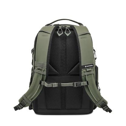 WANDRD PRVKE Zip 31L V4 Camera Backpack – Weatherproof Travel Bag with Laptop Sleeve, Expandable Rolltop and Quick Side Access - color: Wasatch Green, size: 31L (Bag Only), style: Zip
