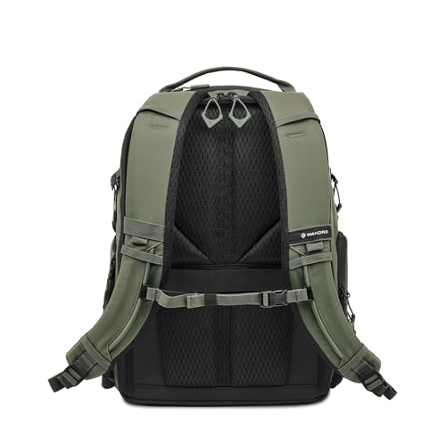 WANDRD PRVKE Zip 31L V4 Camera Backpack – Weatherproof Travel Bag with Laptop Sleeve, Expandable Rolltop and Quick Side Access - color: Wasatch Green, size: 31L (Bag Only), style: Zip