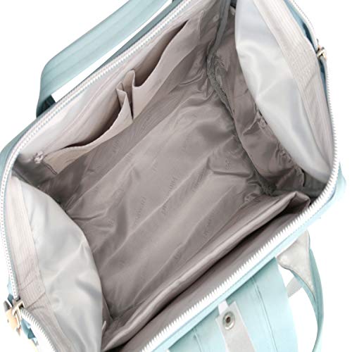 Himawari Laptop Backpack, Stylish Eco-Friendly Canvas, 11"x16"x6.3", Large Capacity, Multi-Functional with USB Port, Padded Back Panel, Adjustable Shoulder Straps - color: 1881-qz, size: Standard