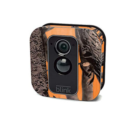 MightySkins Skin Compatible with Blink XT Outdoor Camera - Orange Camo | Protective, Durable, and Unique Vinyl Decal wrap Cover | Easy to Apply, Remove, and Change Styles | Made in The USA - color: Orange Camo
