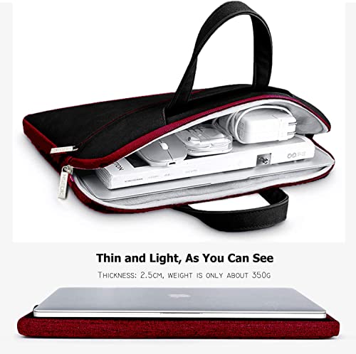 Hseok 17.3 Inch Laptop Shoulder Bag, Water-Resistant & Shockproof Protective Computer Case Compatible with 17.3 inch Dell Asus HP Lenovo Acer MSI Notebooks,Black & Red - color: Black & Red, size: 17.3 inch