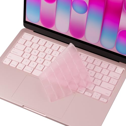 ProElife Keyboard Cover Skin for 2026 New MacBook Neo 13 inch with Apple A18Pro Chip/A3404, Premium Ultra Thin Keyboard Protector for MacBook Neo 13'' A18 Pro Accessory, US ANSI Layout (Blush Pink) - color: Blush Pink